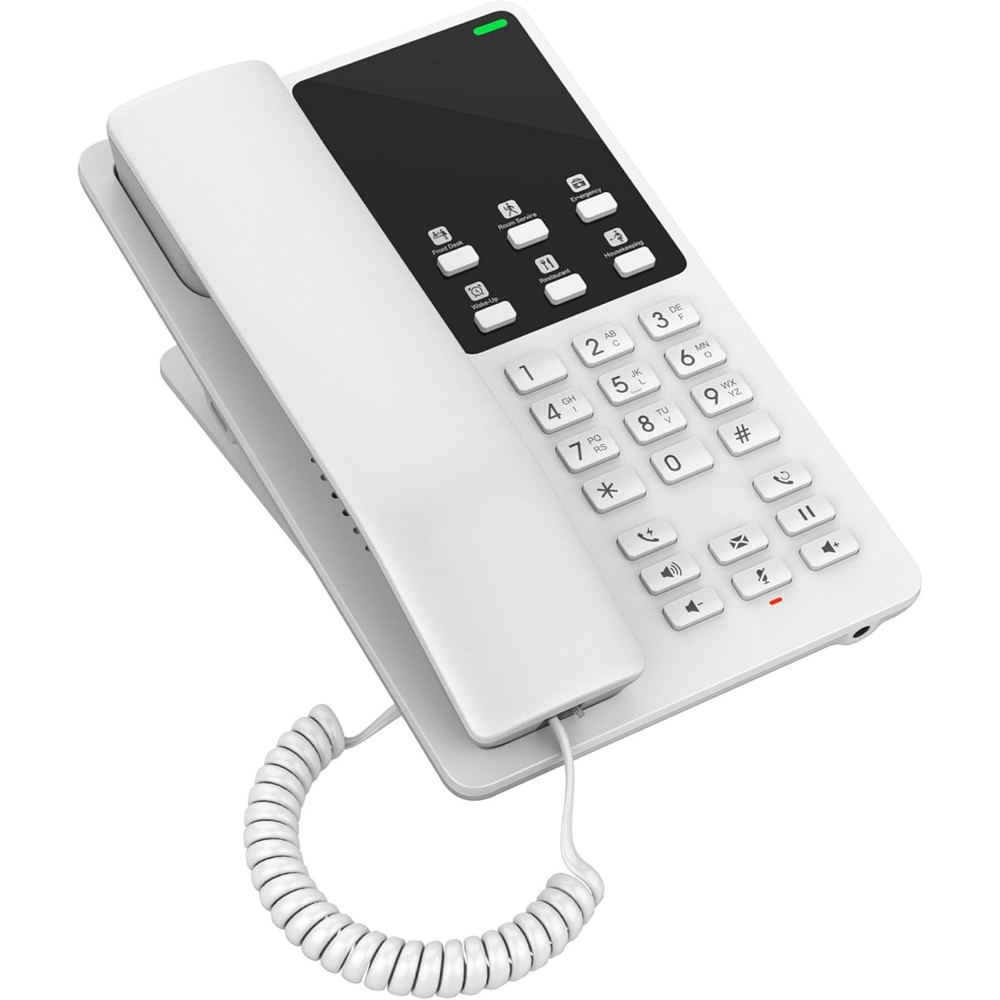 IP ტელეფონი Grandstream GHP620, Hotel IP Phone, 2 SIP, 2 lines, PoE, White