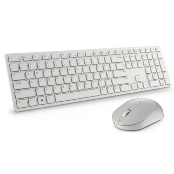 კლავიატურა+მაუსი Dell 580-AKFB, Wireless, USB, Keyboard and Mouse Combo, White