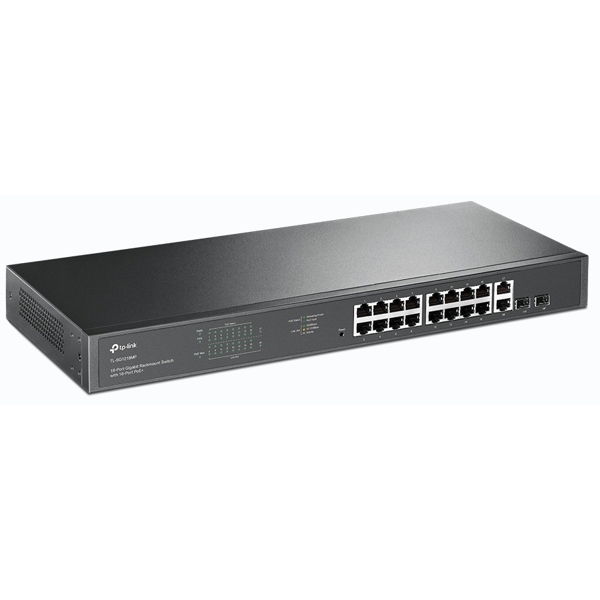 PoE+ Switch TP-Link TL-SG1218MP, 20-Port Gigabit, Black