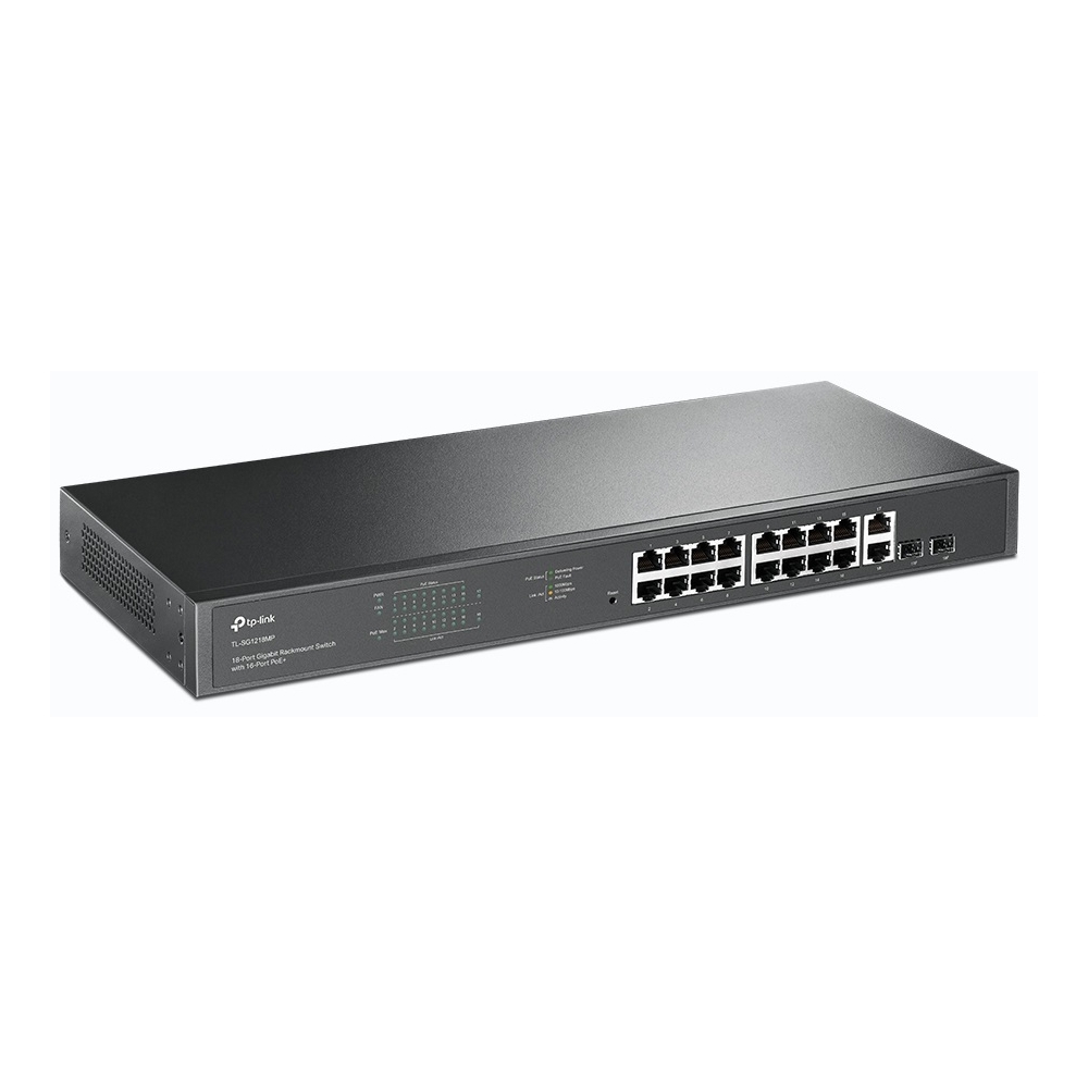 PoE+ Switch TP-Link TL-SG1218MP, 20-Port Gigabit, Black