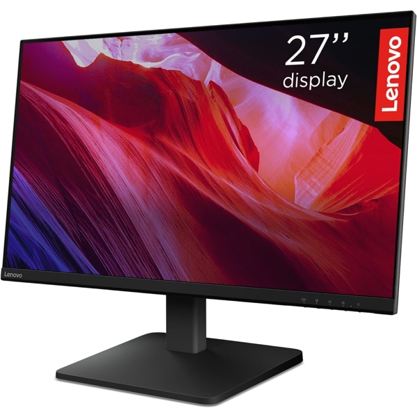 Monitor Lenovo 68C8GAC3EU L27QE, 27", QHD, IPS, HDMI, DP, Black