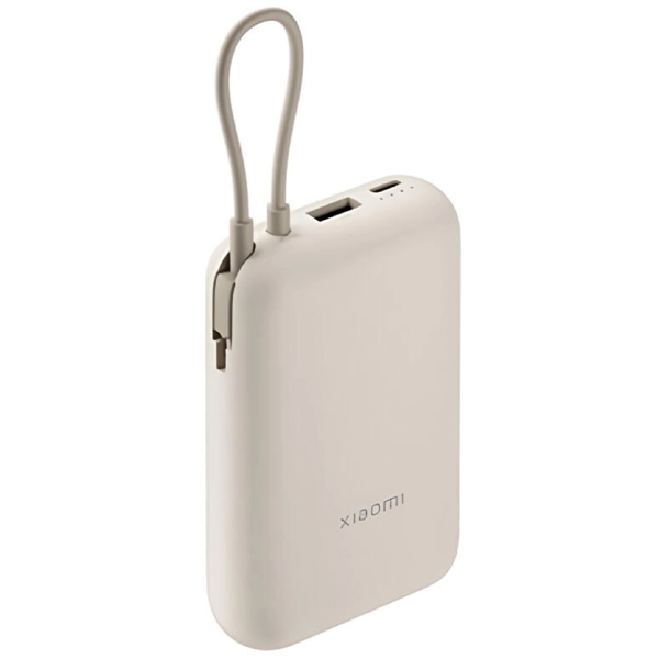 პორტატული დამტენი Xiaomi BHR9072GL, 10000mAh, USB, USB-C, Power Bank, Beige
