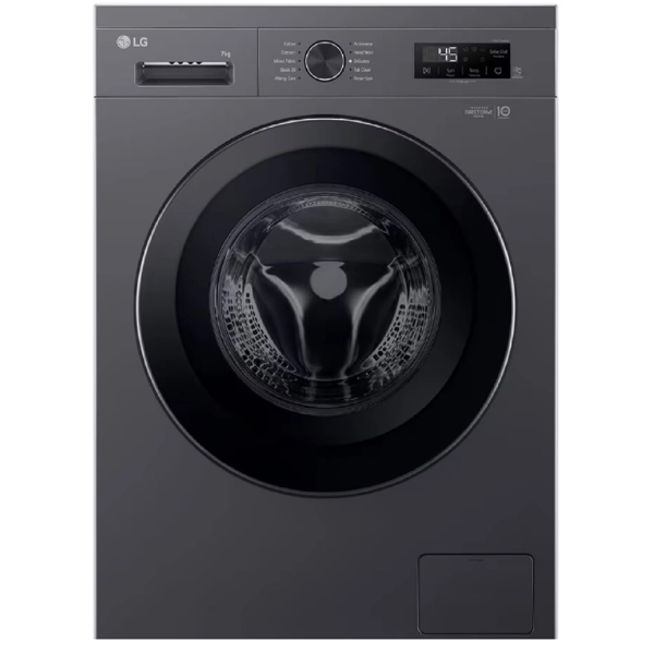 Washing Machine LG F2Y1HYP6J.AMBPMER, 7Kg, 1200Rpm, Black