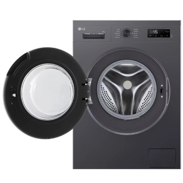 Washing Machine LG F2Y1HYP6J.AMBPMER, 7Kg, 1200Rpm, Black