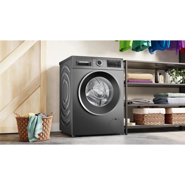 Washing Machine Bosch WGK244ZXME, 9Kg, A+++, 1400Rpm, 72Db, Grey