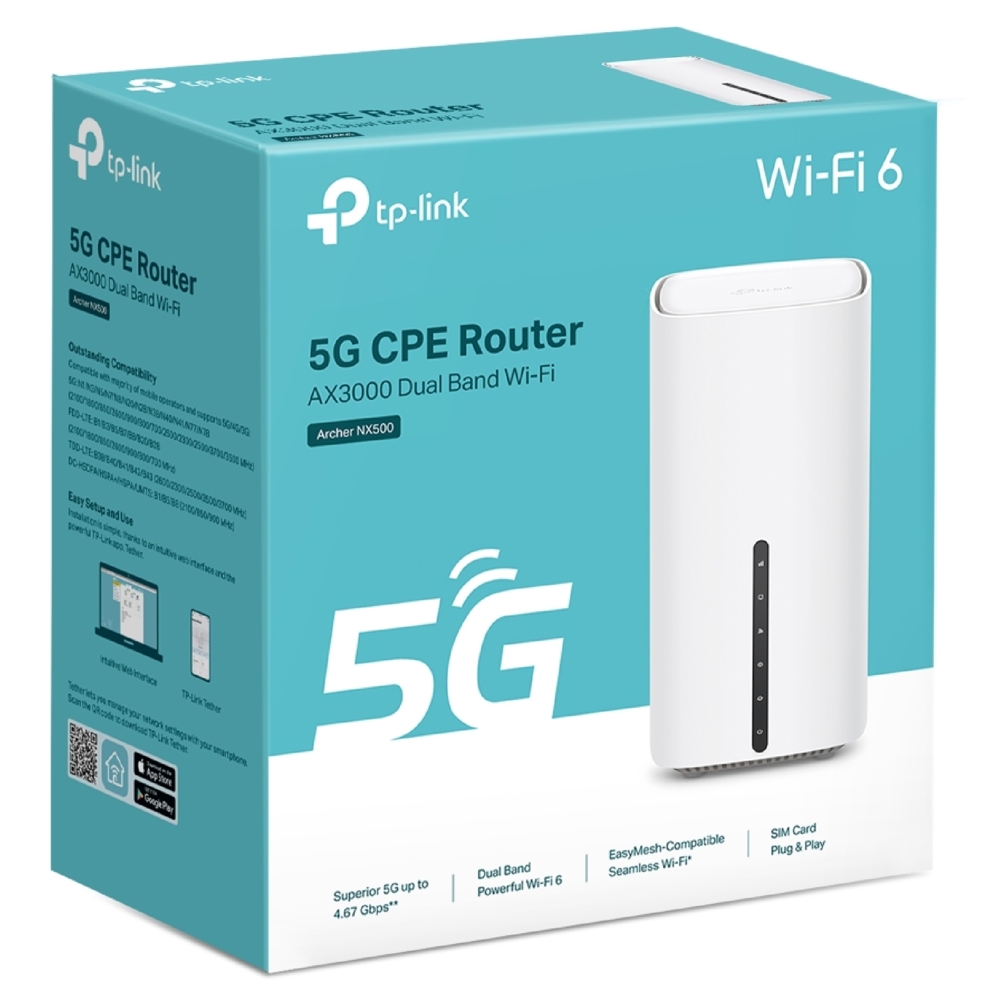 5G Router TP-Link Archer NX500, 2402Mbps, White