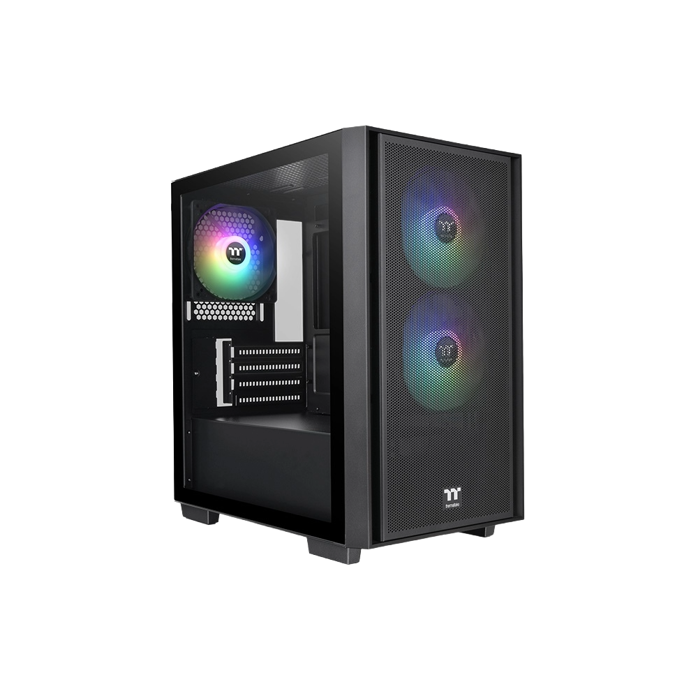 Computer Case Thermaltake CA-1Y8-00S1WN-02 Versa H16 TG ARGB, MicroT, Mini ITX, Micro ATX, 2xUSB 3.0, USB 2.0, Microphone; Earphone, Black