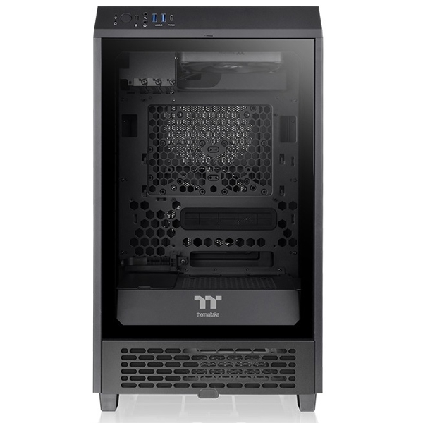 ქეისი Thermaltake CA-1X9-00S1WN-00 Tower 200, Computer Case, MiniT, Mini-ITX, USB-C 3.2, 2xUSB 3.0, HD Audio, Black