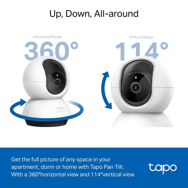 ვიდეო სათვალთვალო კამერა TP-Link Tapo C220, WiFi Home Security Camera, White