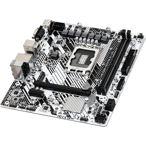 დედა დაფა ASRock 90-MXBM50-A0UAYZ H610M-HDV/M.2+ D5, LGA1700, DDR5, 96GB