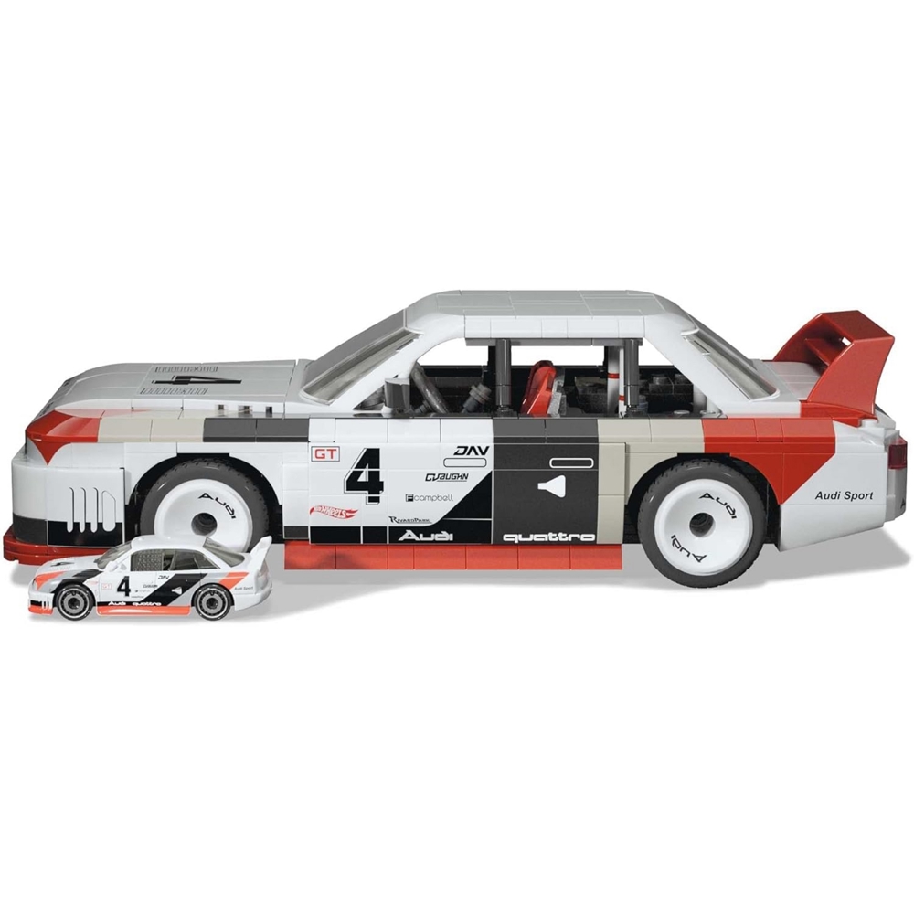 ასაწყობი სათამაშო მანქანა Mattel HRY20 Mega Audi 90 Quattro ISMA GTO, White