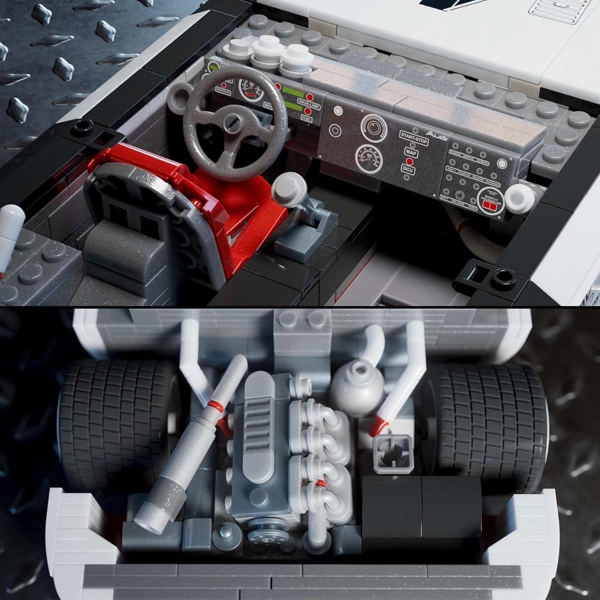 ასაწყობი სათამაშო მანქანა Mattel HRY20 Mega Audi 90 Quattro ISMA GTO, White