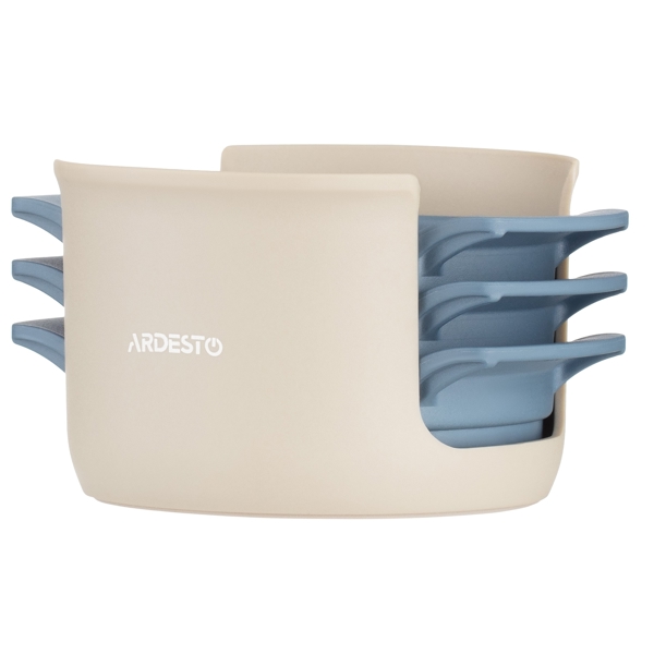 კვერცხის საჭრელი Ardesto AR1052B 3 in 1 Gemini, Egg Slicer, Gray/Blue