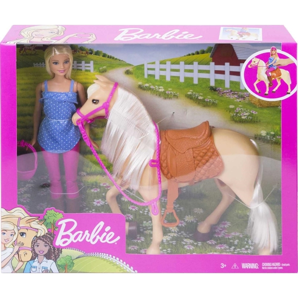 MATTEL FXH13 Barbie Doll & Horse