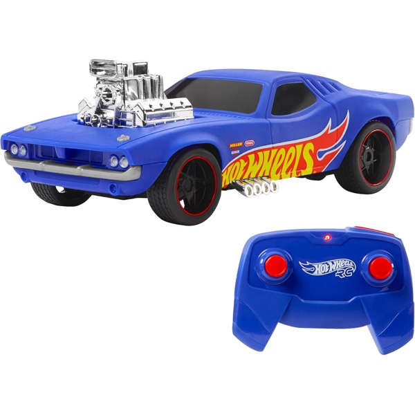 სათამაშო მანქანა MATTEL HTP54 Hot Wheels Remote Control Car Rodger Dodger 1:16, Blue