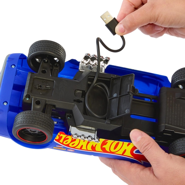 სათამაშო მანქანა MATTEL HTP54 Hot Wheels Remote Control Car Rodger Dodger 1:16, Blue