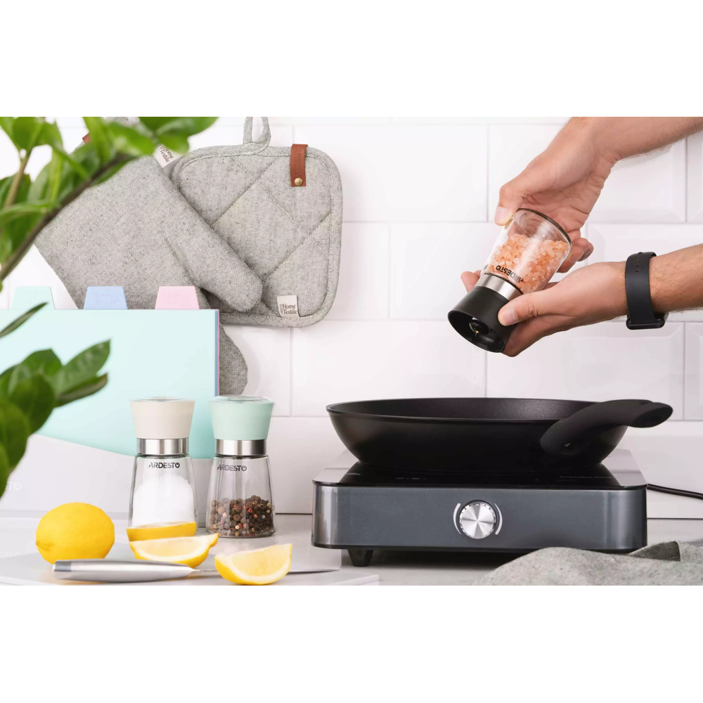 სამარილე და საპილპილე Ardesto AR2101BL Mill Gemini, Salt And Pepper, Black