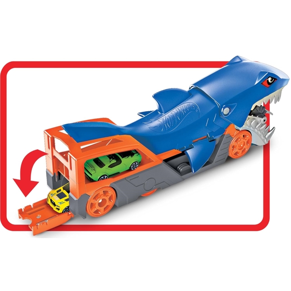 სათამაშო მანქანა ზვიგენი Mattel GVG36 Hot Wheels Shark Chomp Transport