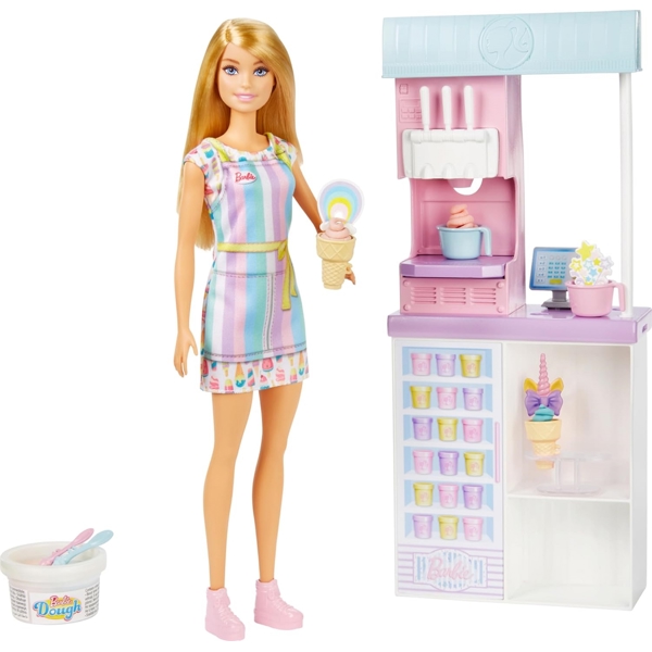 MATTEL HCN46 Barbie Ice Cream Shopkeeper Playset