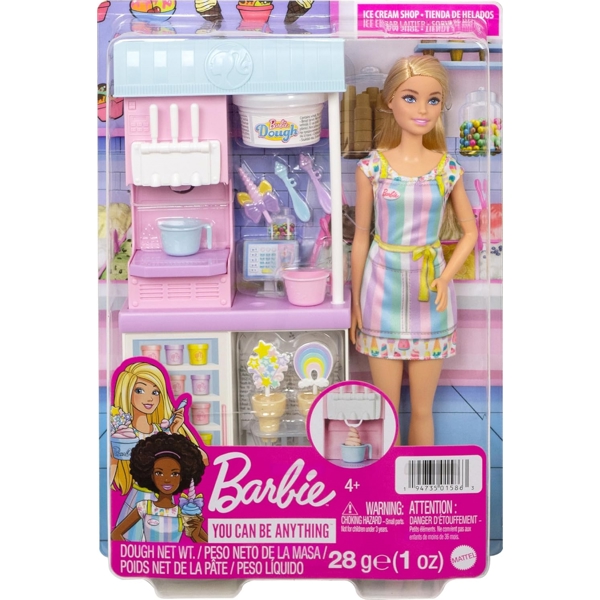 MATTEL HCN46 Barbie Ice Cream Shopkeeper Playset