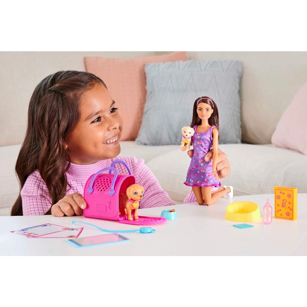 MATTEL HKD86 Barbie Adopt-a-Pup Playset - Latina