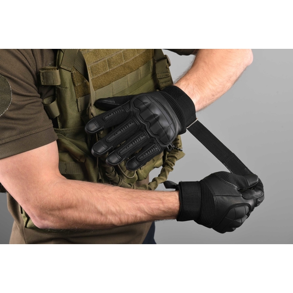 ტაქტიკური ხელთათმანი 2E 2E-MILGLTOUCH-M-BK Sensor Touch, M, Tactical Military Gloves, Black