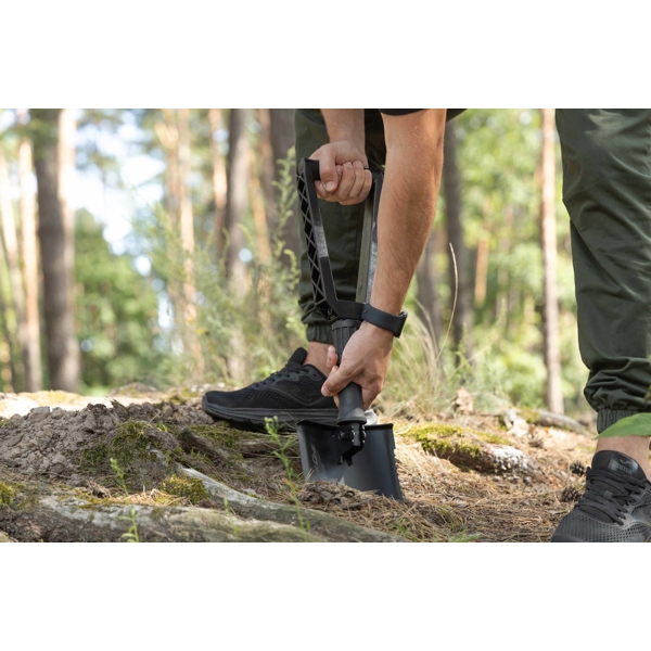 Folding Tactical Shovel 2E 2E-TFS-BK Fox One, 59cm, Black