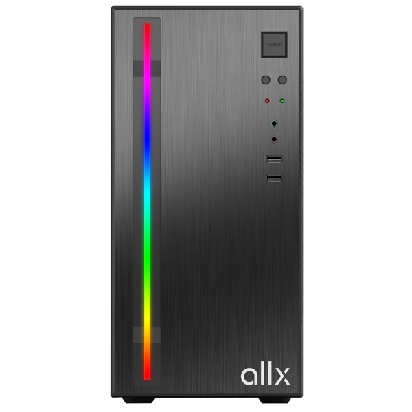 ALLX AX-B1735, Computer Case, Micro-ATX, ITX, USBx2, AUDIO, Black