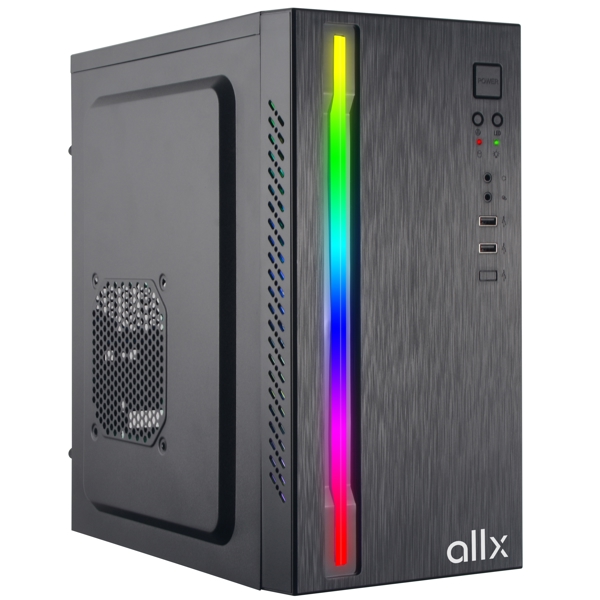 ALLX AX-B1735, Computer Case, Micro-ATX, ITX, USBx2, AUDIO, Black