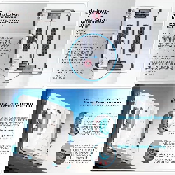 მინის საწმენდი რობოტი Hobot S7 Pro, 100W, 4800Pa, Dual Mop Polish Window Cleaning Robot, White