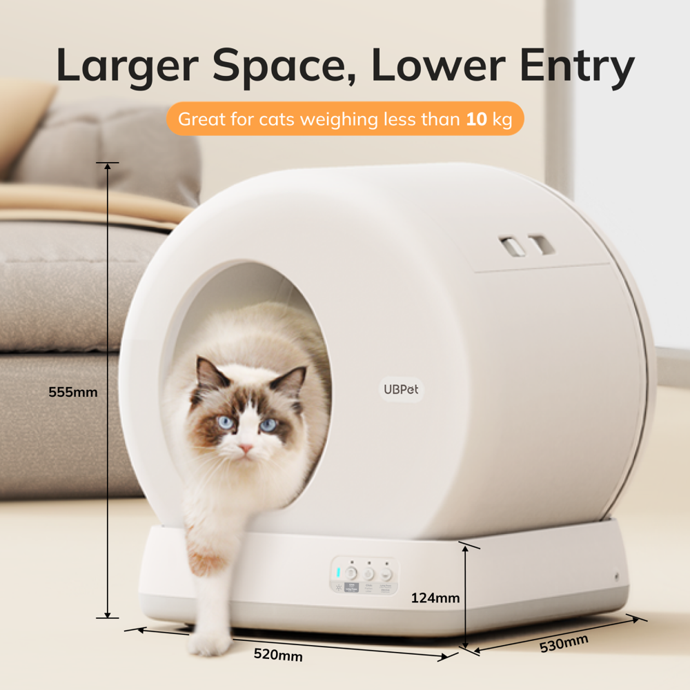 კატის ჭკვიანი სახლი UBTech UCAT C10 PRO, Smart Cat Litter Box, White