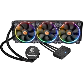 თხევადი გაგრილება Thermaltake CL-W108-PL12SW-A Water 3.0 Riing, 120mm, 1500Rpm, Liquid Cooling, Black