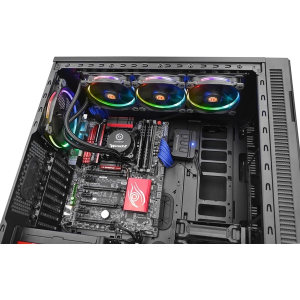 თხევადი გაგრილება Thermaltake CL-W108-PL12SW-A Water 3.0 Riing, 120mm, 1500Rpm, Liquid Cooling, Black