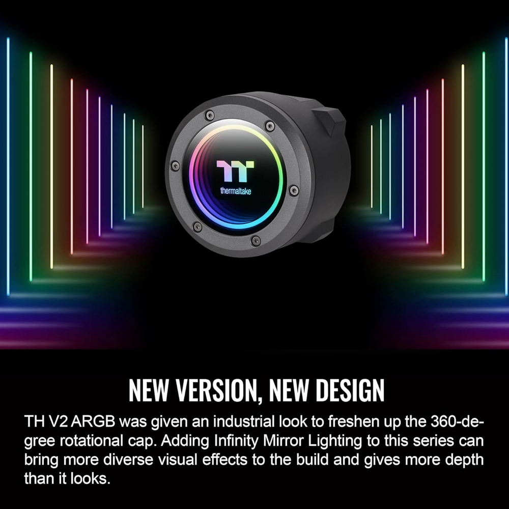 თხევადი გაგრილება ThermalTake CL-W376-PL14SW-A TH420 V2, 140mm, 1800Rpm, Liquid Cooling, Black