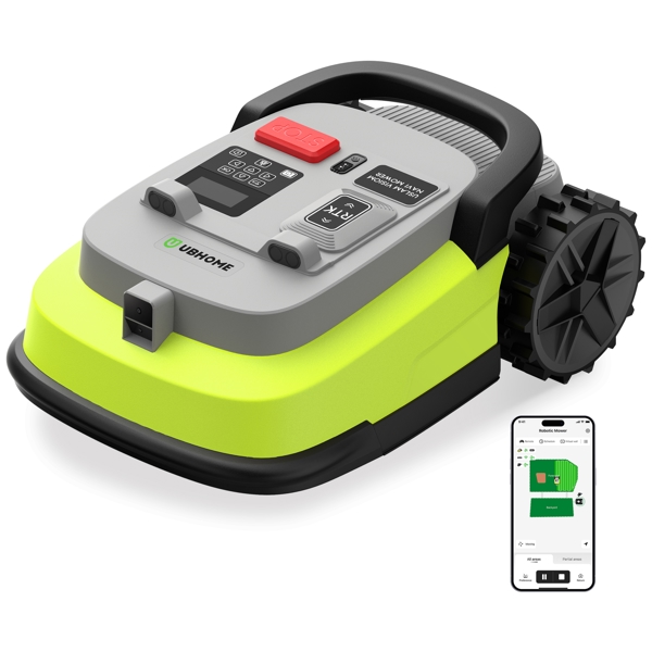 გაზონის საკრეჭი რობოტი UBTech M10 PRO, WiFi, Bluetooth, Wire Free Robotic Lawn Mower, Green/Grey