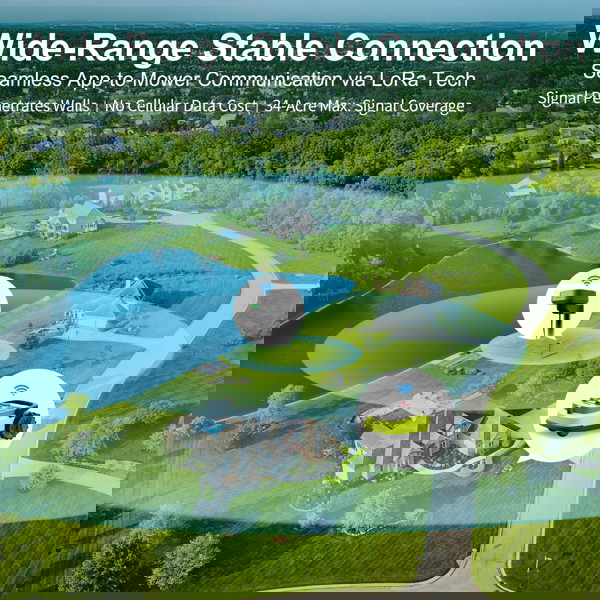 გაზონის საკრეჭი რობოტი UBTech M10 PRO, WiFi, Bluetooth, Wire Free Robotic Lawn Mower, Green/Grey