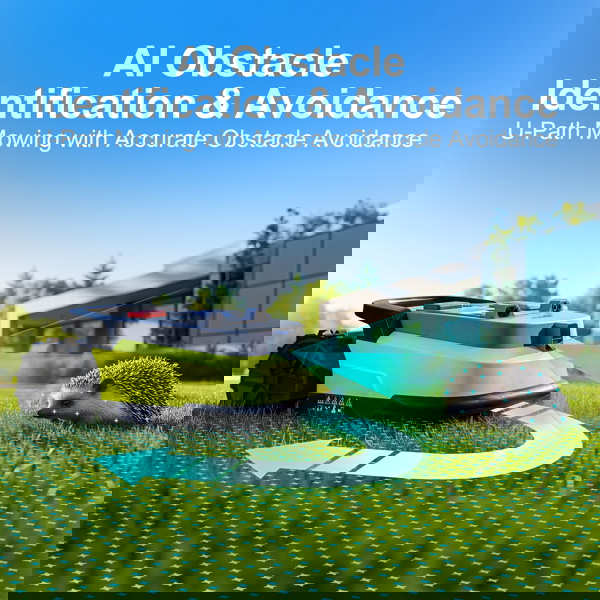 გაზონის საკრეჭი რობოტი UBTech M10 PRO, WiFi, Bluetooth, Wire Free Robotic Lawn Mower, Green/Grey