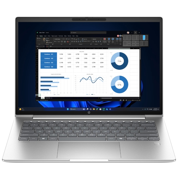 Notebook HP B39WVAT ProBook 4 G1i, 14", i5-1334U, 16GB, 512GB SSD, Integrated, W11P, Silver