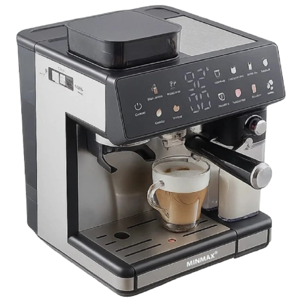 ყავის აპარატი MinMax MNC-5710, 1350W, 2.6L, Coffee Machine, Silver