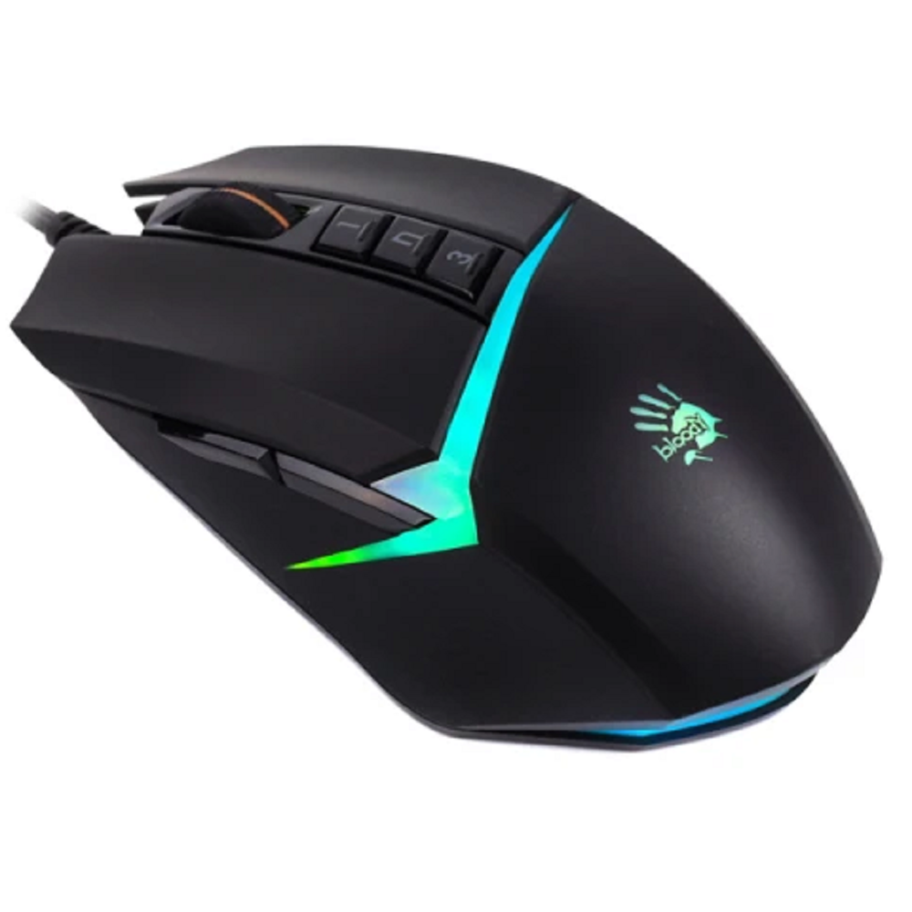 მაუსი A4tech Bloody W60 Max, Wired, RGB, USB, Gaming Mouse, Stone Black