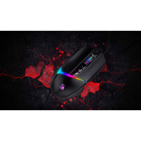 მაუსი A4tech Bloody W60 Max, Wired, RGB, USB, Gaming Mouse, Stone Black