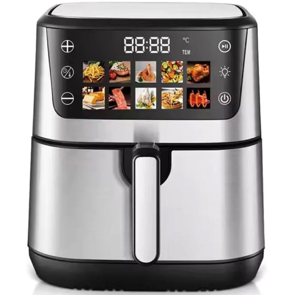 აეროგრილი MinMax MNF-8003S, 2500W, 12.5L, Air Fryer, Black/Silver