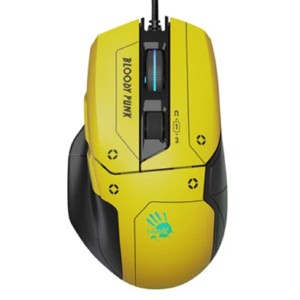 მაუსი A4Tech Bloody W70 Max, Wired, USB, RGB, Gaming Mouse, Punk Yellow