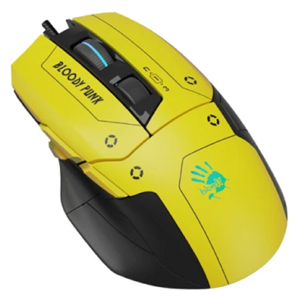 მაუსი A4Tech Bloody W70 Max, Wired, USB, RGB, Gaming Mouse, Punk Yellow
