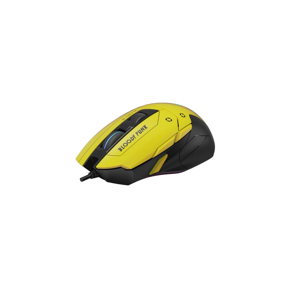 მაუსი A4Tech Bloody W70 Max, Wired, USB, RGB, Gaming Mouse, Punk Yellow