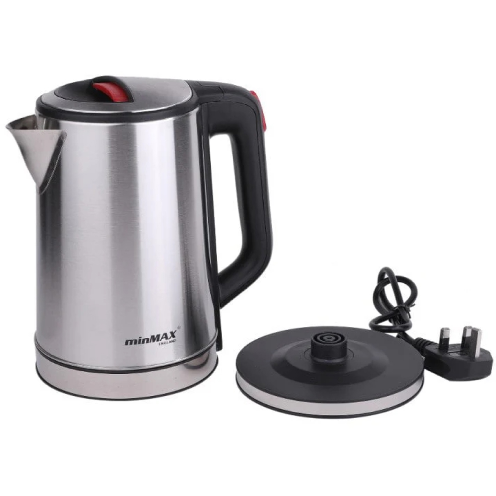 ელექტრო ჩაიდანი minMAX MIK-2318, 2000W, 2.3L, Electric Kettle, Silver