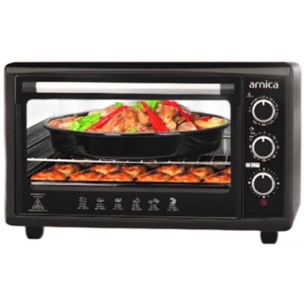ელექტრო ღუმელი Arnica GH25050, 2000W, 52L, Electric Oven, Black