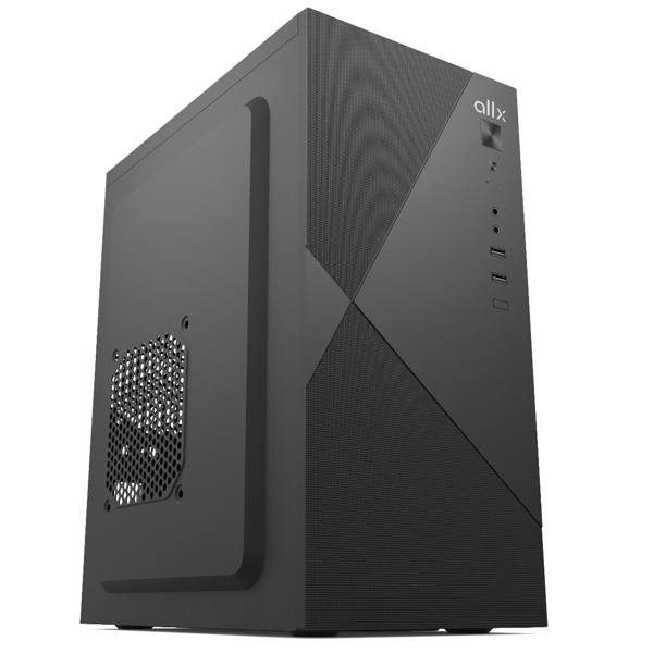 Computer Case ALLX B1745, Micro-ATX, ITX, USB 1.1, Audio, Black