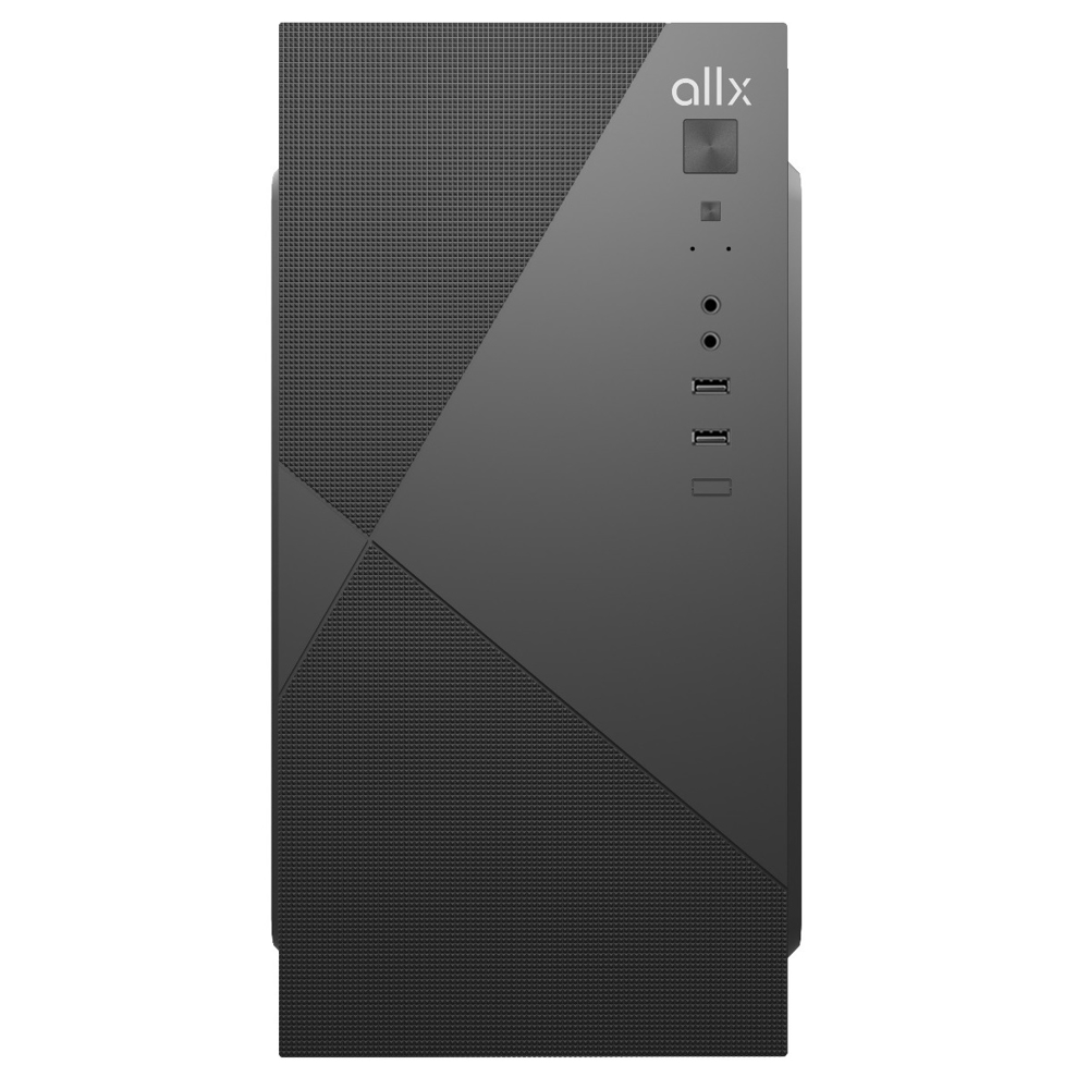 ALLX AX-B1745 Computer Case With Power Supply 500W Micro-ATX, ITX, USB 1.1, Audio, Black