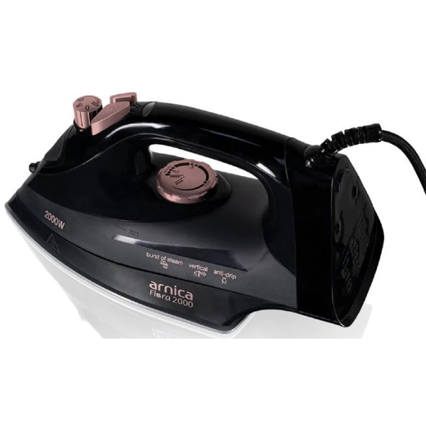 ორთქლის უთო Arnica UT61043, 2000W, Steam Iron, Black/Pink